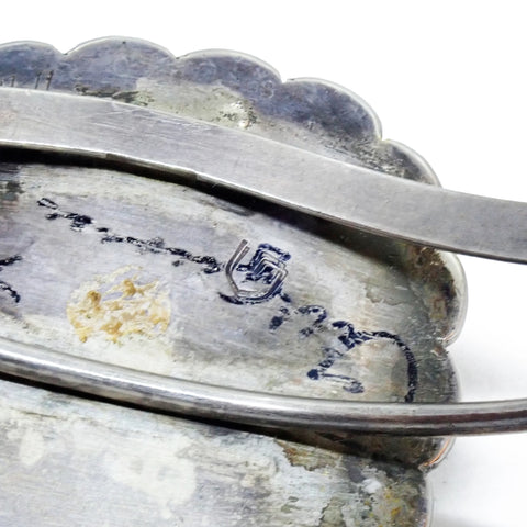 Native American Navajo Carico Lake Turquoise Sterling Silver Cuff Bracelet by DAMON