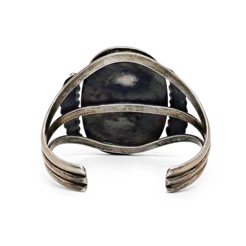 Vintage Native American Navajo Royston Turquoise Sterling Silver Cuff Bracelet